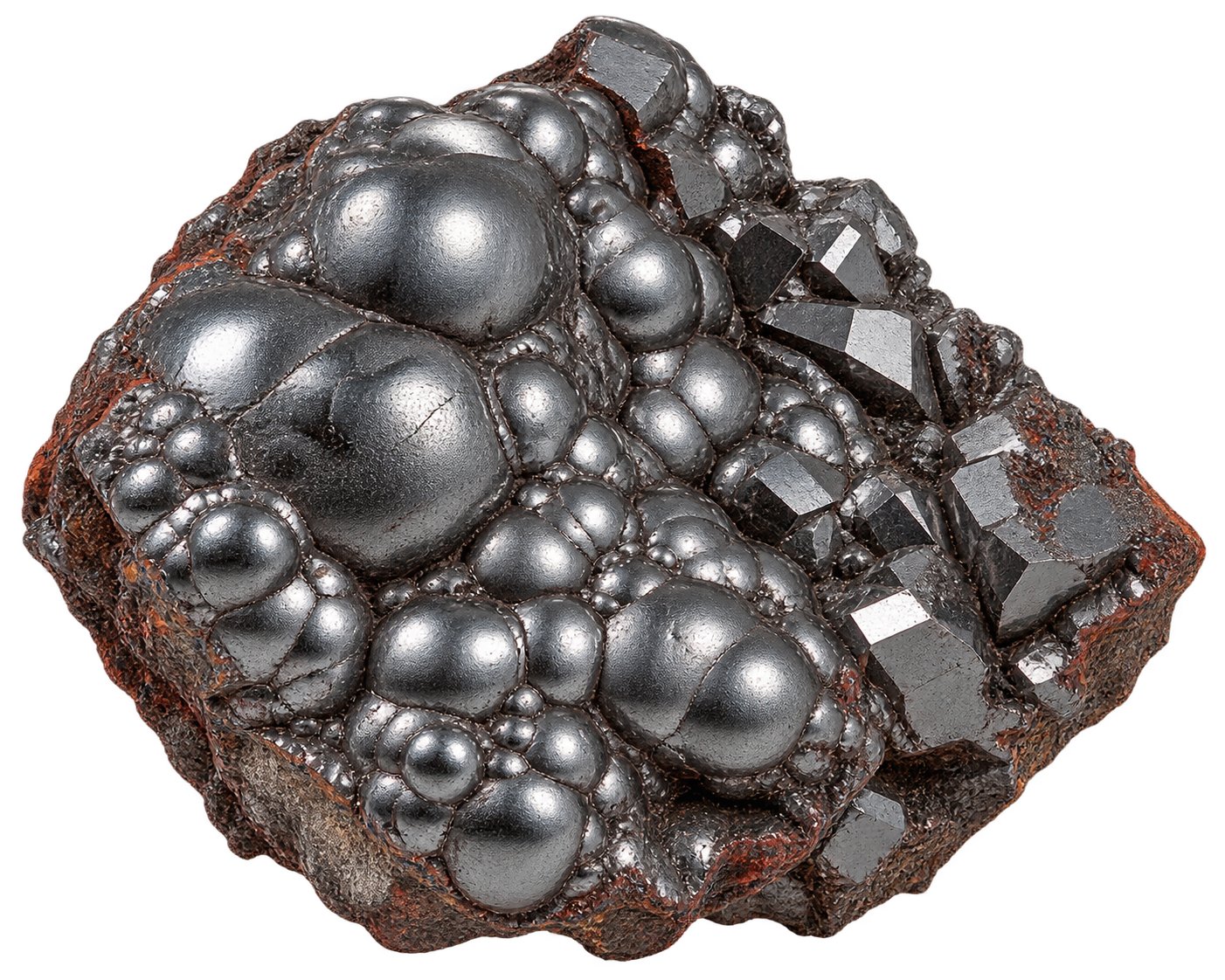 Double-terminated Hematite display crystal